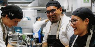 Chefs at Los Danzantes.